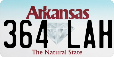 AR license plate 364LAH