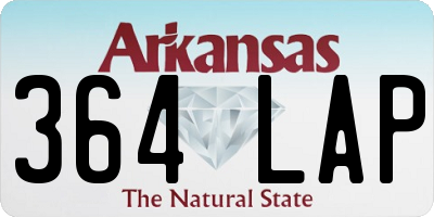 AR license plate 364LAP