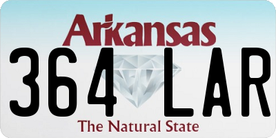 AR license plate 364LAR