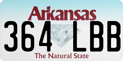 AR license plate 364LBB