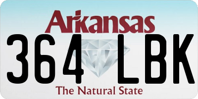 AR license plate 364LBK