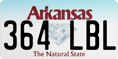 AR license plate 364LBL