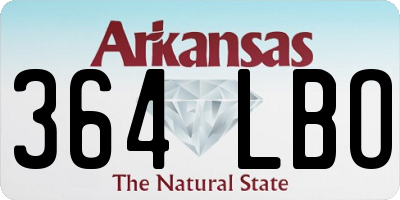 AR license plate 364LBO
