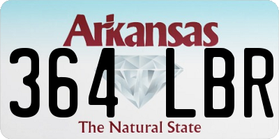 AR license plate 364LBR