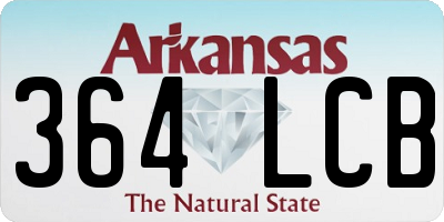 AR license plate 364LCB