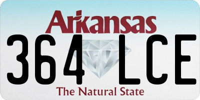 AR license plate 364LCE