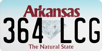 AR license plate 364LCG