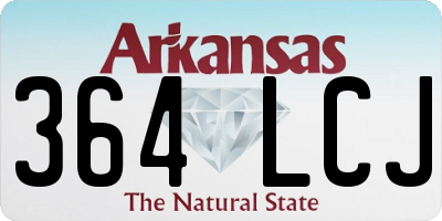 AR license plate 364LCJ