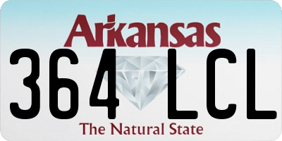 AR license plate 364LCL