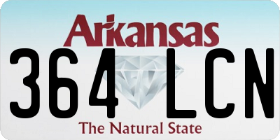 AR license plate 364LCN