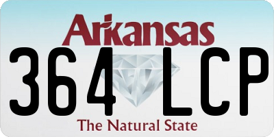 AR license plate 364LCP