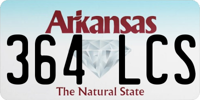 AR license plate 364LCS