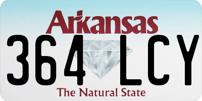 AR license plate 364LCY