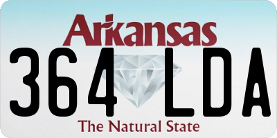 AR license plate 364LDA