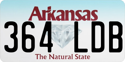AR license plate 364LDB