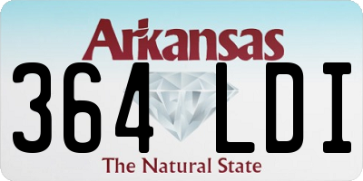 AR license plate 364LDI
