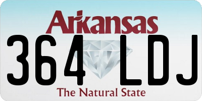 AR license plate 364LDJ