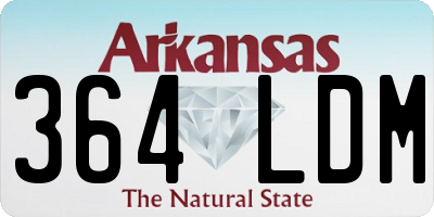 AR license plate 364LDM