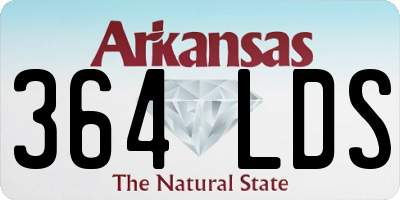 AR license plate 364LDS