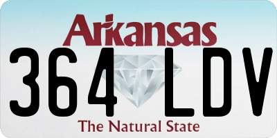 AR license plate 364LDV