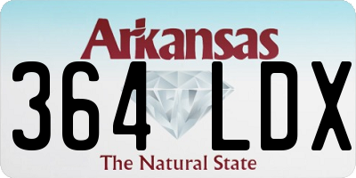 AR license plate 364LDX