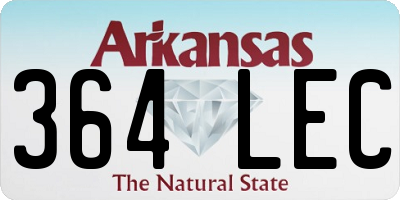 AR license plate 364LEC