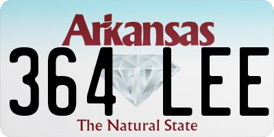 AR license plate 364LEE