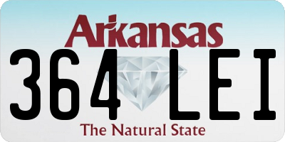 AR license plate 364LEI