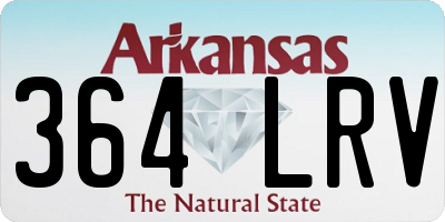AR license plate 364LRV