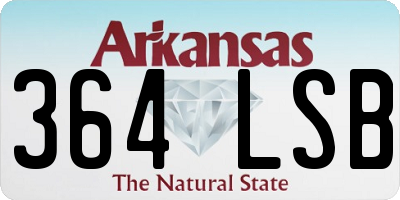 AR license plate 364LSB