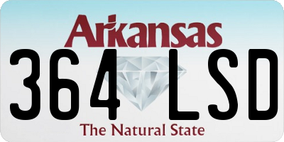 AR license plate 364LSD