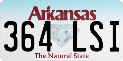 AR license plate 364LSI