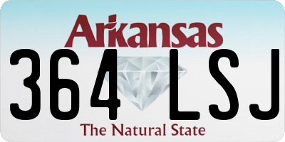 AR license plate 364LSJ