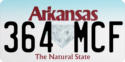 AR license plate 364MCF