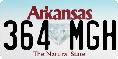 AR license plate 364MGH