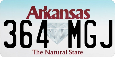 AR license plate 364MGJ