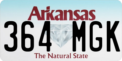AR license plate 364MGK