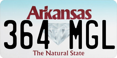 AR license plate 364MGL
