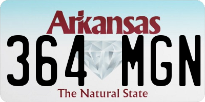 AR license plate 364MGN