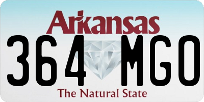 AR license plate 364MGO