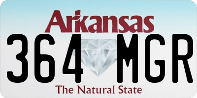 AR license plate 364MGR