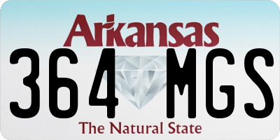 AR license plate 364MGS