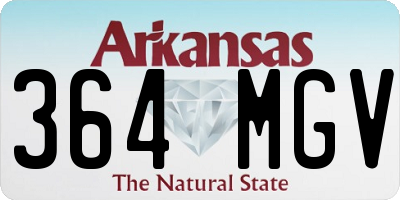 AR license plate 364MGV