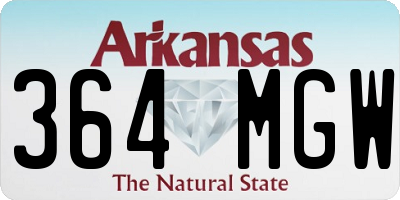AR license plate 364MGW