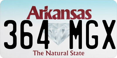 AR license plate 364MGX