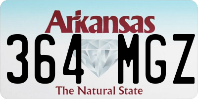 AR license plate 364MGZ