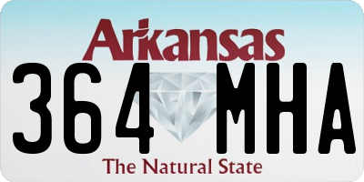 AR license plate 364MHA