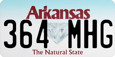AR license plate 364MHG