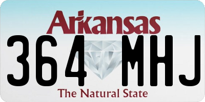 AR license plate 364MHJ