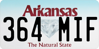 AR license plate 364MIF